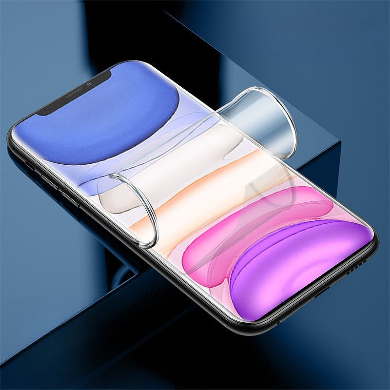 Folie de Protectie, Vivimall, pentru iPhone 15, Flexible Hidrogel Mat, Full Cover, Reparare Automata, Transparent - vivimall.ro