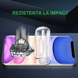 Folie de Protectie, Vivimall, pentru iPhone 15, Flexible Hidrogel Mat, Full Cover, Reparare Automata, Transparent - vivimall.ro