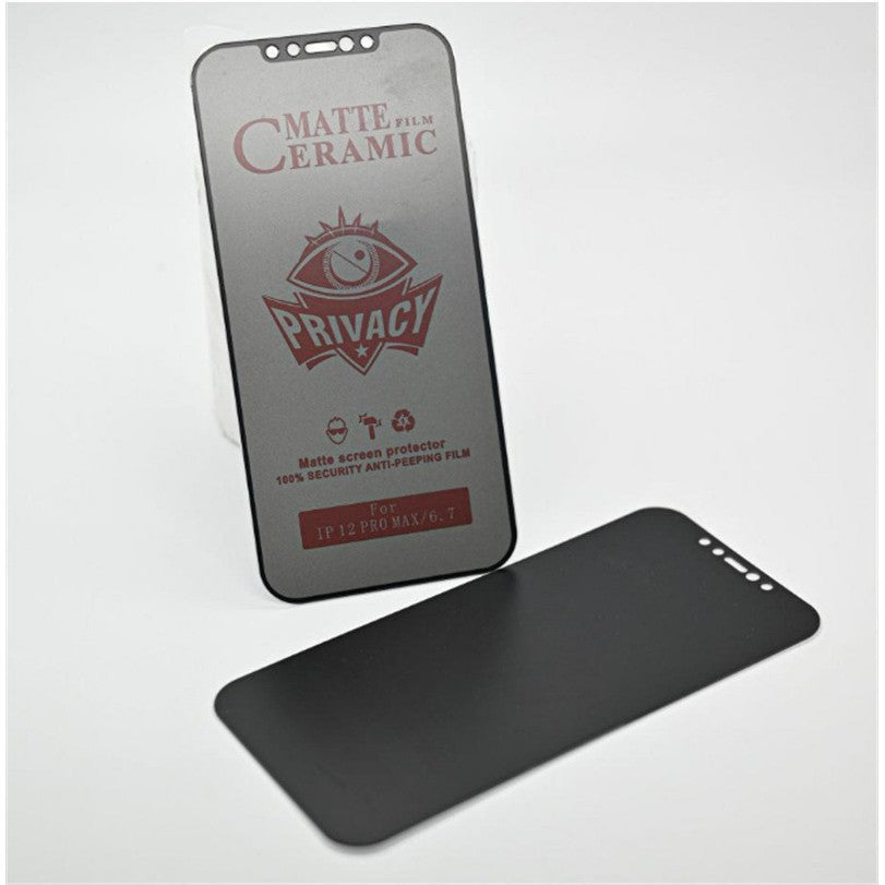 Folie anti-șoc și anti-zgărieturi iPhone 15 Plus, Matte Ceramic Privacy, greutate 17 g