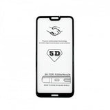 Aplicare folie Vivimall Tempered Glass 5D pe iPhone 15 Plus, transparență HD, unghi lateral
