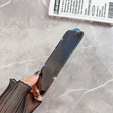 Folie de Protectie, Vivimall, pentru iPhone 15, Privacy Tempered Glass cu Pietricele, ESD, HD, Transparent - vivimall.ro