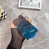 Folie de Protectie, Vivimall, pentru iPhone 15, Privacy Tempered Glass cu Pietricele, ESD, HD, Transparent - vivimall.ro