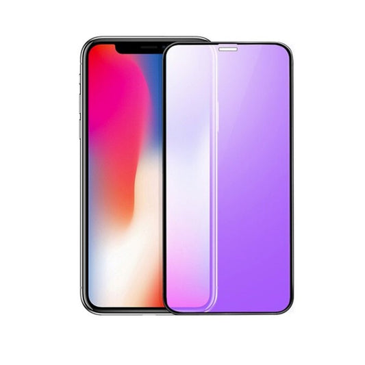 Folie de Protectie, Vivimall, pentru iPhone 15 Pro, Ceramic Anti-Blue, 9H, Protectie Ochi, Anti-Soc, Mov - vivimall.ro