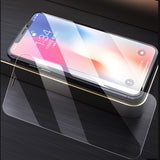 Pachet folie Tempered Glass iPhone 15 Vivimall cu accesorii de instalare incluse, vedere de sus
