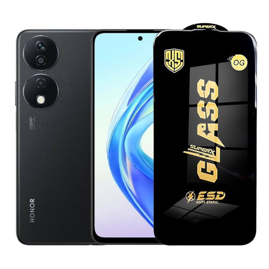 Folie de Protectie pentru Honor X7b, Vivimall, Sticla Securizata ESD, Margini Negre, Rezistenta la Zgirieturi, Antistatica, 0.35 mm, Transparenta - vivimall.ro