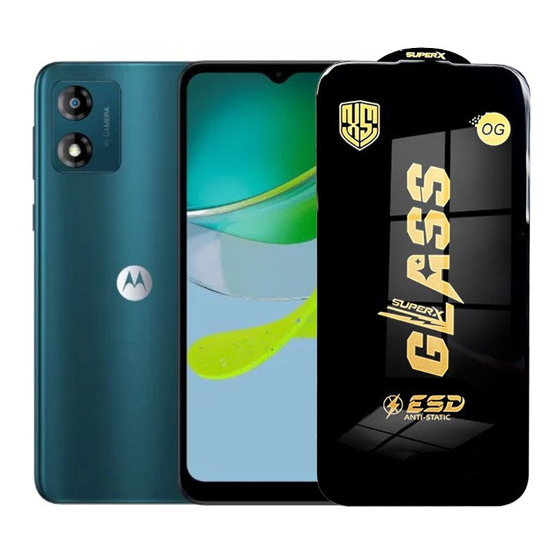 Folie de Protectie pentru Motorola Moto E13, Flippy, Sticla Securizata ESD, Margini Negre, Rezistenta la Zgirieturi, Antistatica, 0.35 mm, Transparenta - vivimall.ro