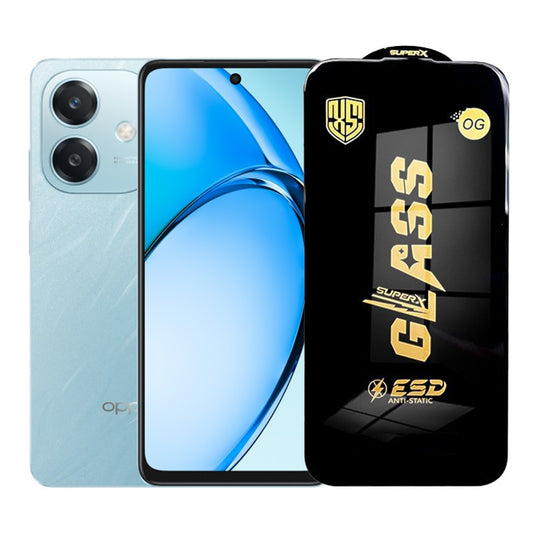 Folie de Protectie pentru Oppo A3x, Vivimall, Sticla Securizata ESD, Margini Negre, Rezistenta la Zgirieturi, Antistatica, 0.35 mm, Transparenta - vivimall.ro