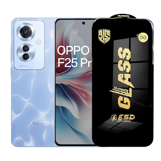 Folie de Protectie pentru Oppo F25 Pro, Vivimall, Sticla Securizata ESD, Margini Negre, Rezistenta la Zgirieturi, Antistatica, 0.35 mm, Transparenta - vivimall.ro
