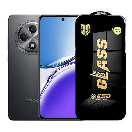 Folie de Protectie pentru Oppo Reno12F, Flippy, Sticla Securizata ESD, Margini Negre, Rezistenta la Zgirieturi, Antistatica, 0.35 mm, Transparenta - vivimall.ro