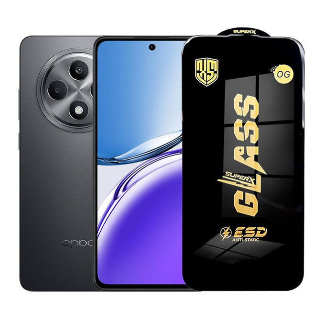 Folie de Protectie pentru Oppo Reno12F, Flippy, Sticla Securizata ESD, Margini Negre, Rezistenta la Zgirieturi, Antistatica, 0.35 mm, Transparenta - vivimall.ro