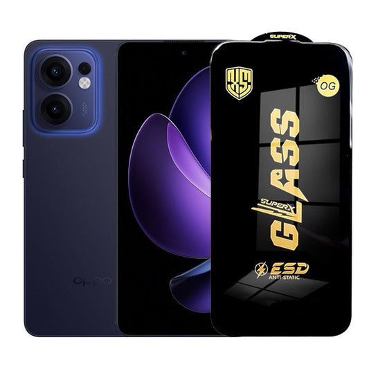 Folie de Protectie pentru Oppo Reno13, Vivimall, Sticla Securizata ESD, Margini Negre, Rezistenta la Zgirieturi, Antistatica, 0.35 mm, Transparenta - vivimall.ro