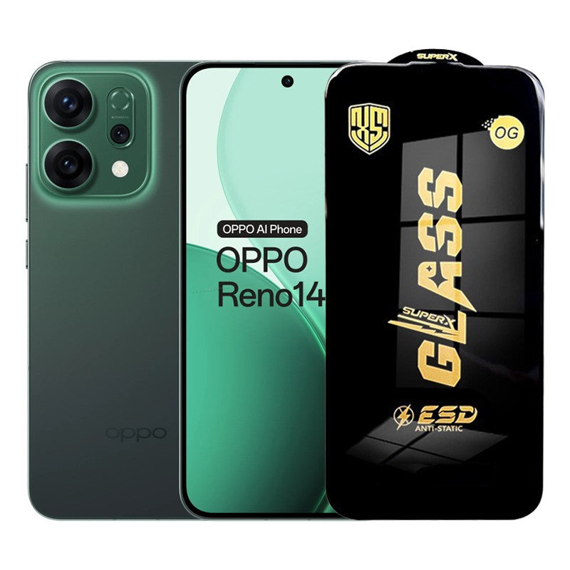 Folie de Protectie pentru Oppo Reno14, Flippy, Sticla Securizata ESD, Margini Negre, Rezistenta la Zgirieturi, Antistatica, 0.35 mm, Transparenta - vivimall.ro
