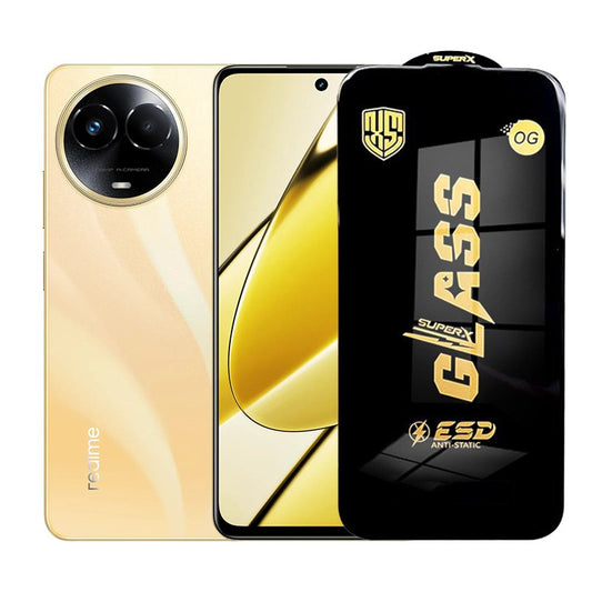 Folie de Protectie pentru Realme 11, Vivimall, Sticla Securizata ESD, Margini Negre, Rezistenta la Zgirieturi, Antistatica, 0.35 mm, Transparenta - vivimall.ro