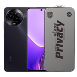 Folie de Protectie pentru Realme 11x, Flippy, Sticla Securizata ESD Antistatica, Super-X Privacy OG, Margini Negre, 0.30 mm, Transparent Inchis - vivimall.ro