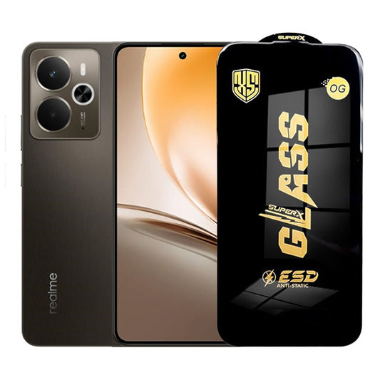 Folie de Protectie pentru Realme 14, Vivimall, Sticla Securizata ESD, Margini Negre, Rezistenta la Zgirieturi, Antistatica, 0.35 mm, Transparenta - vivimall.ro