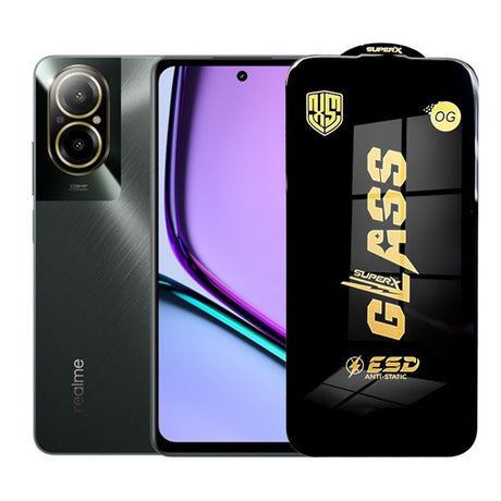 Folie de Protectie pentru Realme C67, Flippy, Sticla Securizata ESD, Margini Negre, Rezistenta la Zgirieturi, Antistatica, 0.35 mm, Transparenta - vivimall.ro