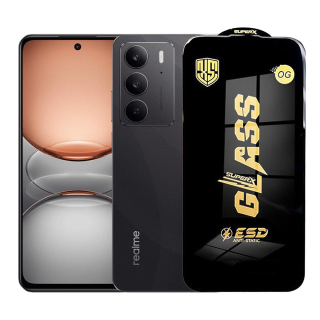 Folie de Protectie pentru Realme C75, Flippy, Sticla Securizata ESD, Margini Negre, Rezistenta la Zgirieturi, Antistatica, 0.35 mm, Transparenta - vivimall.ro