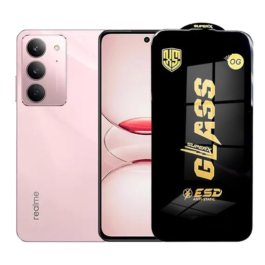 Folie de Protectie pentru Realme C75x, Flippy, Sticla Securizata ESD, Margini Negre, Rezistenta la Zgirieturi, Antistatica, 0.35 mm, Transparenta - vivimall.ro