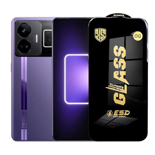 Folie de Protectie pentru Realme GT3, Vivimall, Sticla Securizata ESD, Margini Negre, Rezistenta la Zgirieturi, Antistatica, 0.35 mm, Transparenta - vivimall.ro