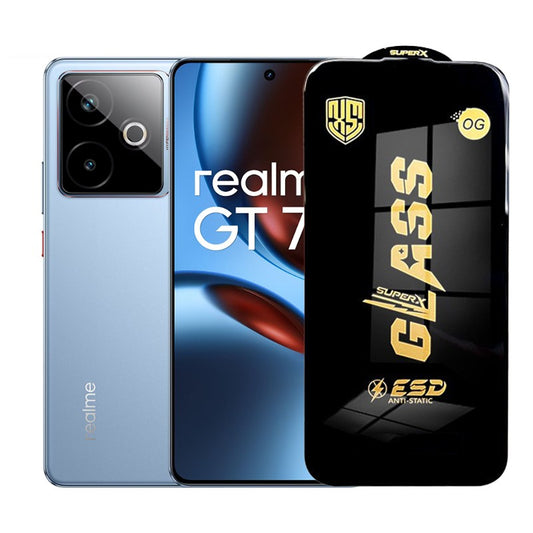Folie de Protectie pentru Realme GT7T, Vivimall, Sticla Securizata ESD, Margini Negre, Rezistenta la Zgirieturi, Antistatica, 0.35 mm, Transparenta - vivimall.ro