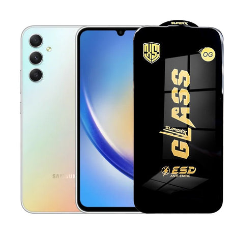 Folie de Protectie pentru Samsung Galaxy A34, Flippy, Sticla Securizata ESD, Margini Negre, Rezistenta la Zgirieturi, Antistatica, 0.35 mm, Transparenta - vivimall.ro