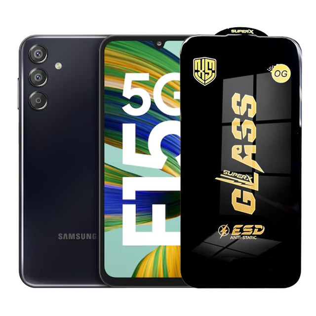 Folie de Protectie pentru Samsung Galaxy F15, Vivimall, Sticla Securizata ESD, Margini Negre, Rezistenta la Zgirieturi, Antistatica, 0.35 mm, Transparenta - vivimall.ro