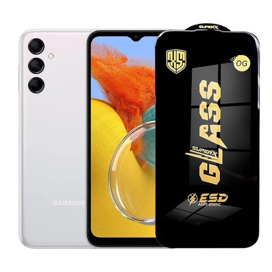 Folie de Protectie pentru Samsung Galaxy M14, Vivimall, Sticla Securizata ESD, Margini Negre, Rezistenta la Zgirieturi, Antistatica, 0.35 mm, Transparenta - vivimall.ro