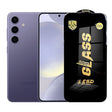 Folie de Protectie pentru Samsung Galaxy S24, Vivimall, Sticla Securizata ESD, Margini Negre, Rezistenta la Zgirieturi, Antistatica, 0.35 mm, Transparenta - vivimall.ro