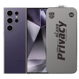 Folie de Protectie pentru Samsung Galaxy S24 Ultra, Vivimall, Sticla Securizata ESD Antistatica, Super-X Privacy OG, Margini Negre, 0.30 mm, Transparent Inchis - vivimall.ro