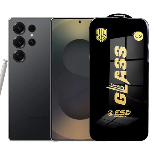 Folie de Protectie pentru Samsung Galaxy S25 Ultra, Flippy, Sticla Securizata ESD, Margini Negre, Rezistenta la Zgirieturi, Antistatica, 0.35 mm, Transparenta - vivimall.ro