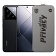 Folie sticlă securizată ESD antistatică pentru Xiaomi 14, Super-X Privacy OG, margini negre, vedere frontală