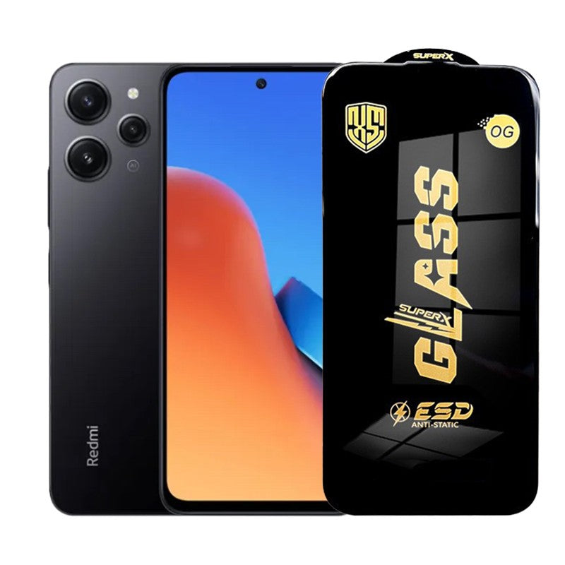 Folie de Protectie pentru Xiaomi Redmi 12, Vivimall, Sticla Securizata ESD, Margini Negre, Rezistenta la Zgirieturi, Antistatica, 0.35 mm, Transparenta - vivimall.ro