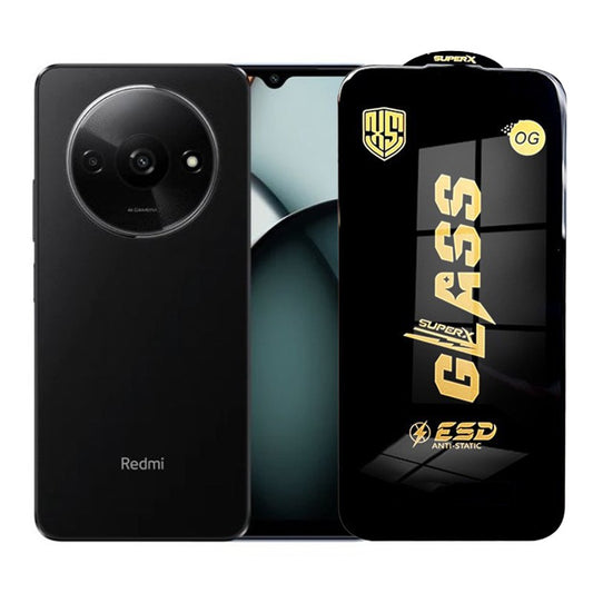 Folie de Protectie pentru Xiaomi Redmi A3x, Vivimall, Sticla Securizata ESD, Margini Negre, Rezistenta la Zgirieturi, Antistatica, 0.35 mm, Transparenta - vivimall.ro