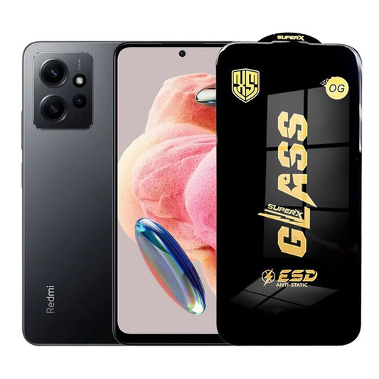 Folie de Protectie pentru Xiaomi Redmi Note 12, Vivimall, Sticla Securizata ESD, Margini Negre, Rezistenta la Zgirieturi, Antistatica, 0.35 mm, Transparenta - vivimall.ro