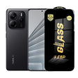 Folie sticlă securizată ESD pentru Xiaomi Redmi Note 14, grosime 0.35 mm, margini negre, vedere frontală