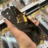 Folie de Protectie pentru Apple iPhone 17 Pro Max, Flippy, Sticla Securizata ESD Antistatica, Super-X Privacy OG, Margini Negre, 0.30 mm, Transparent Inchis - vivimall.ro