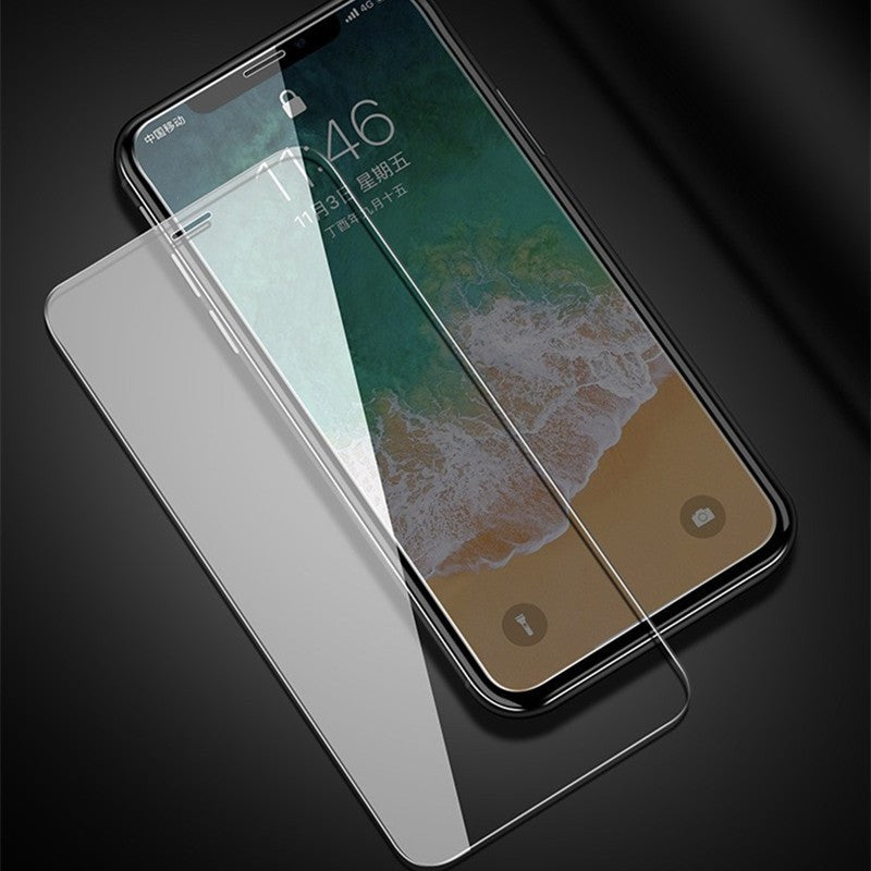 Folie sticlă Vivimall pentru iPhone 15 Plus aplicată pe ecran, acoperire completă 9D