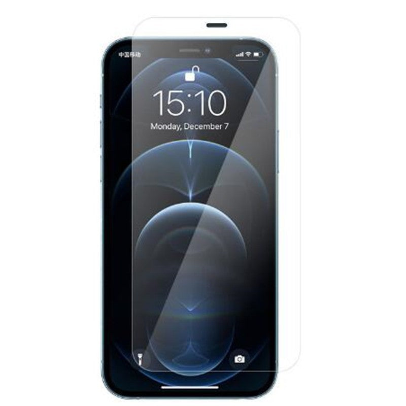 Detaliu margini rotunjite folie sticlă securizată iPhone 15 Plus, grosime 0.3 mm