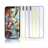 Folie de Sticla Securizata pentru Apple iPhone 15 Pro, Vivimall, Luminous, Margine Fosforescenta Neon din Silicon, Mat, Anti-Amprenta, Protectie Completa, 9H, Verde - vivimall.ro