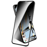 Detaliu margini rotunjite folie Privacy Diamond 9D pentru Apple iPhone 15 Pro, grosime 0,2 mm