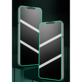 Pachet folie sticlă Vivimall Luminous iPhone 15 Pro Max verde neon, conținut cutie 11x11x3 cm