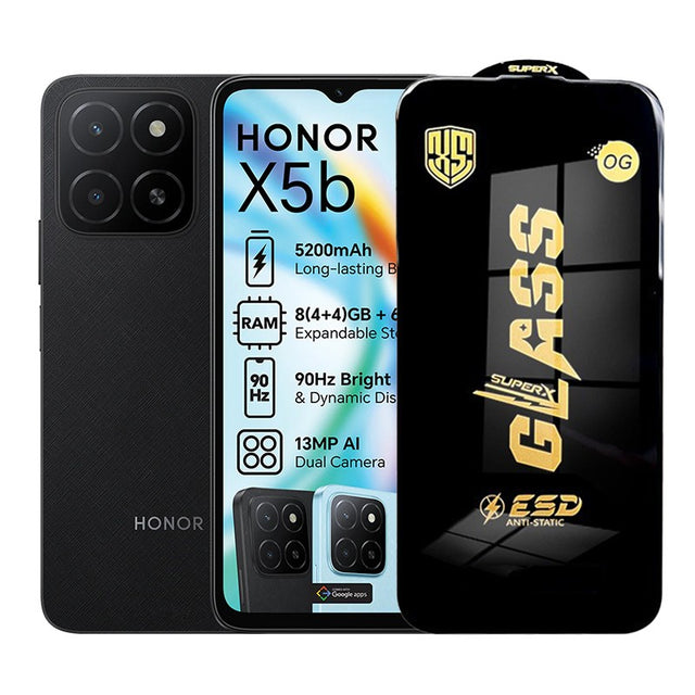 Folie de Protectie pentru Honor X5b, Flippy, Sticla Securizata ESD, Margini Negre, Rezistenta la Zgirieturi, Antistatica, 0.35 mm, Transparenta - vivimall.ro