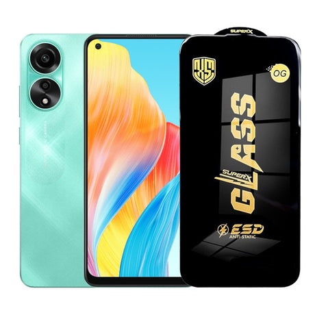 Folie de Protectie pentru Oppo A78, Flippy, Sticla Securizata ESD, Margini Negre, Rezistenta la Zgirieturi, Antistatica, 0.35 mm, Transparenta - vivimall.ro