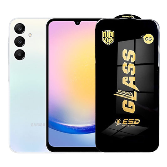 Folie de Protectie pentru Samsung Galaxy A25, Vivimall, Sticla Securizata ESD, Margini Negre, Rezistenta la Zgirieturi, Antistatica, 0.35 mm, Transparenta - vivimall.ro