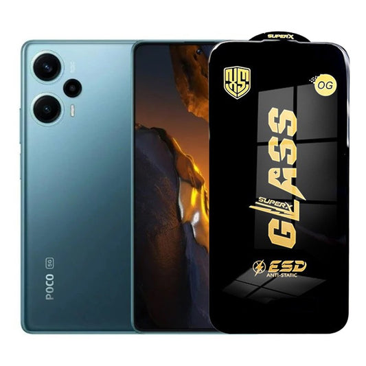 Folie de Protectie pentru Xiaomi Poco F5, Vivimall, Sticla Securizata ESD, Margini Negre, Rezistenta la Zgirieturi, Antistatica, 0.35 mm, Transparenta - vivimall.ro