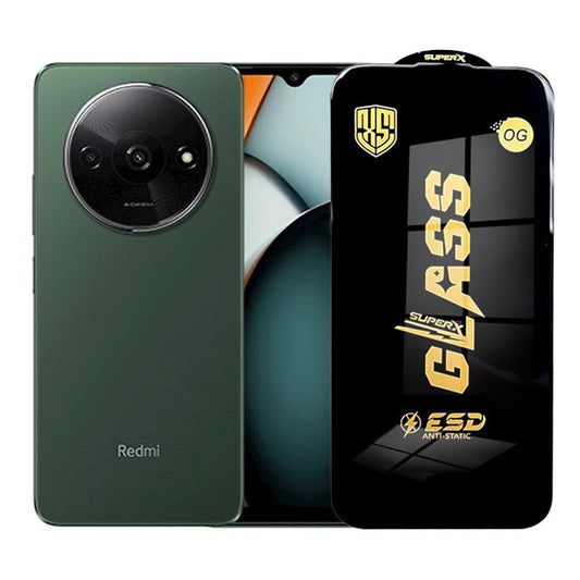 Folie de Protectie pentru Xiaomi Redmi A3, Vivimall, Sticla Securizata ESD, Margini Negre, Rezistenta la Zgirieturi, Antistatica, 0.35 mm, Transparenta - vivimall.ro