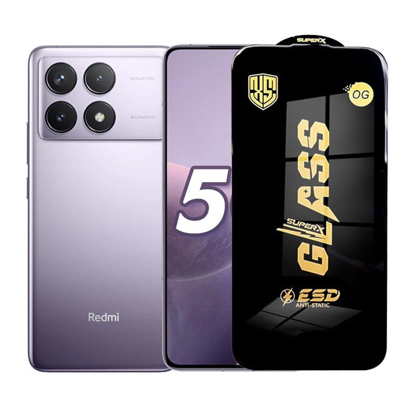 Folie de Protectie pentru Xiaomi Redmi K70, Vivimall, Sticla Securizata ESD, Margini Negre, Rezistenta la Zgirieturi, Antistatica, 0.35 mm, Transparenta - vivimall.ro