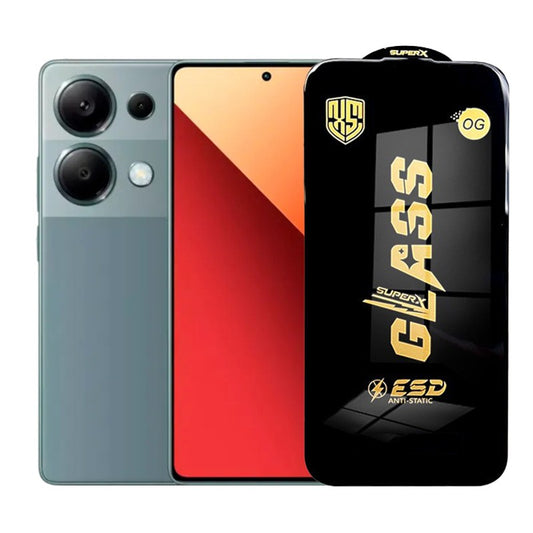 Folie de Protectie pentru Xiaomi Redmi Note 13, Vivimall, Sticla Securizata ESD, Margini Negre, Rezistenta la Zgirieturi, Antistatica, 0.35 mm, Transparenta - vivimall.ro