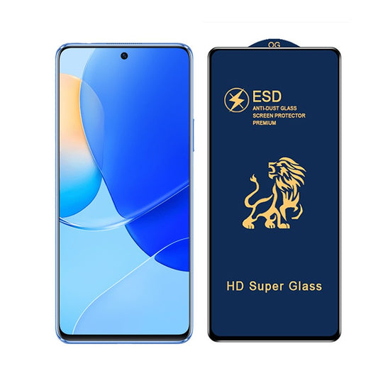 Folie ecran Vivimall pentru Huawei NOVA 9 SE, Sticla ESD Premium, Lion HD Super Glass, Anti-static, Negru - vivimall.ro