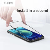 Folie sticlă securizată 0,3 mm pentru iPhone 13, transparență 99%, unghi lateral